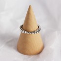 Vintage Dotted Line Open Ring - MLYH142