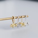 Fashion Pave Sheeps Head Dangle Earrings - MLYH143