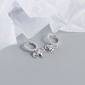 Fashion Pave Sheeps Head Dangle Earrings - MLYH143