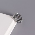 Vintage Oval Beads Line Open Ring - MLYH144