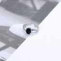 Vintage Oval Onyx Open Ring - MLYH146