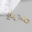 Pave Starfish Dangle Earrings - MLYH147