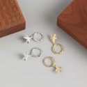 Pave Starfish Dangle Earrings - MLYH147