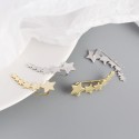 Metallic Stars Stud Earrings - MLYH150
