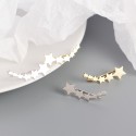 Metallic Stars Stud Earrings - MLYH150