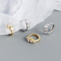Sparkling Teardrop Hoop Earrings - MLYH156