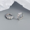 Sparkling Teardrop Hoop Earrings - MLYH156