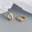 Sparkling Teardrop Hoop Earrings - MLYH156