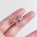 Vintage Three-layer Corrugated Open Ring - MLYH161