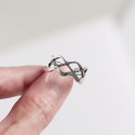Vintage Three-layer Corrugated Open Ring - MLYH161