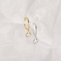 Casual Round Gemstone Dangle Earrings - MLYH162