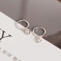 Casual Round Gemstone Dangle Earrings - MLYH162