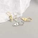 Elegant Evil Eye Heart Dangle Earrings - MLYH164