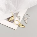 Elegant Evil Eye Heart Dangle Earrings - MLYH164