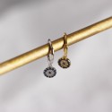 Round Evil Eye Dangle Earrings - MLYH175
