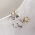 Round Evil Eye Dangle Earrings - MLYH175
