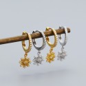 Sparkling Snowflake Dangle Earrings - MLYH176