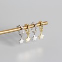 Minimalist Beads and Star Dangle Earrings - MLYH178