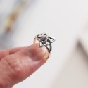 Vintage Overlapping Stars Open Ring - MLYH179