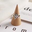 Vintage Overlapping Stars Open Ring - MLYH179