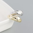 Elegant Moon and Star Open Ring - MLYH180