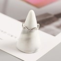 Minimalist Twisted Wave Open Ring - MLYH182