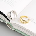 Double Layer Glossy and Twist Open Ring - MLYH183