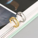 Double Layer Glossy and Twist Open Ring - MLYH183