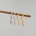 Fashion Pave Lightning Dangle Earrings - MLYH184