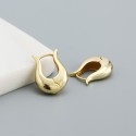 Metallic Style U-shaped Hoop Earrings - MLYH185