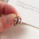 Minimalist Cross Hoop Earrings - MLYH188