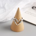 Vintage Wrapped Heart Open Ring - MLYH196