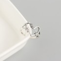 Vintage Wrapped Heart Open Ring - MLYH196