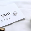 Engraved Tearful Heart Open Ring - MLYH197