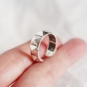 Metallic Punk Rivets Open Ring - MLYH198