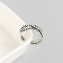 Vintage Beaded Cross Open Ring - MLYH200
