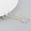 Exaggerated Beaded Hoop Earrings - MLYH201