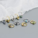 Minimalist Pave Charms Hoop Earrings - MLYH202
