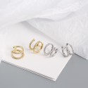 Double Layer Circles Hoop Earrings - MLYH203