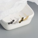 Sparkling Five Petals Flowers Stud Earrings - MLYH206