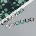 Minimalist Enamel Hoop Earrings - MLYH209