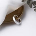 Fashion Brushed Octagon Open Ring - MLYH212