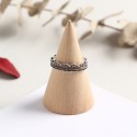 Vintage Dot Wave Open Ring - MLYH213