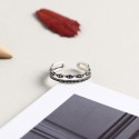 Vintage Dot Wave Open Ring - MLYH213