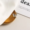 Irregular Lines Wrapped Open Ring - MLYH214