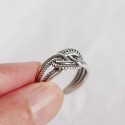 Vintage Braided Knot Open Ring - MLYH215