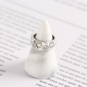 Triangular Cut Emoji Open Ring - MLYH218