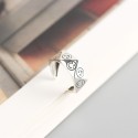 Triangular Cut Emoji Open Ring - MLYH218