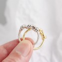 Elegant Knotted Open Ring - MLYH219