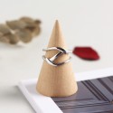Exaggerated Lines Open Ring - MLYH221